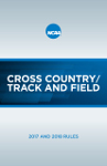 2017-2018 Cross Country and Track and Field Rules