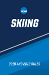 2018 and 2019 NCAA Men's and Women's Skiing Rules