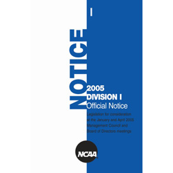 Division I Official Notice
