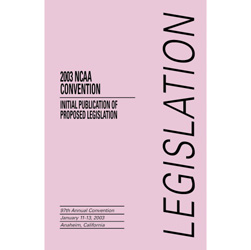 Initial Publication of Proposed Legislation
