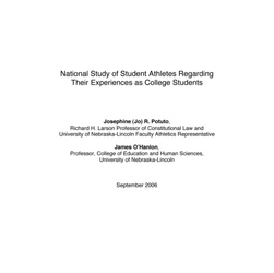 National Study of Student Athletes Regarding Their Experiences as College Students
