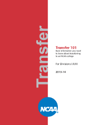 NCAA Transfer Guide - 2013-14