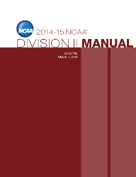 2014-2015 NCAA Division II Manual - AUGUST VERSION