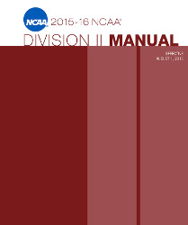 2015-2016 NCAA Division II Manual - AUGUST VERSION